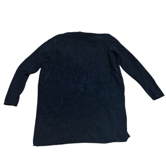 Barefoot Dreams Black Cozy Light Open Front Cardigan - Picture 6 of 9